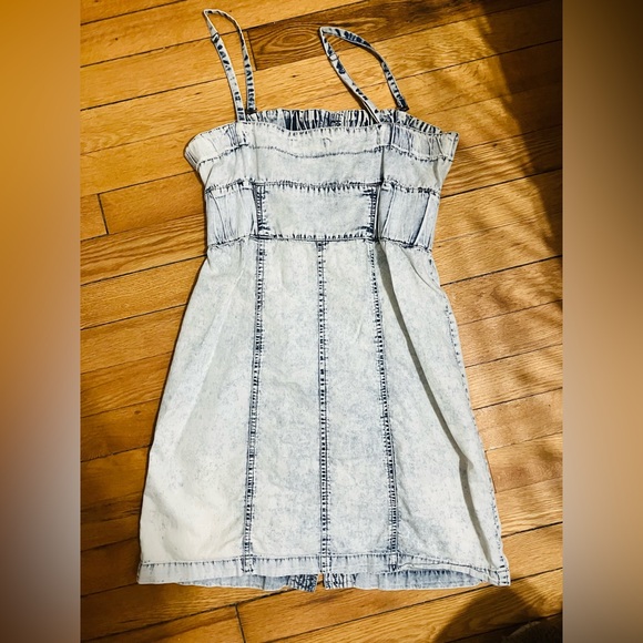 Jean like mini dress - Picture 2 of 4